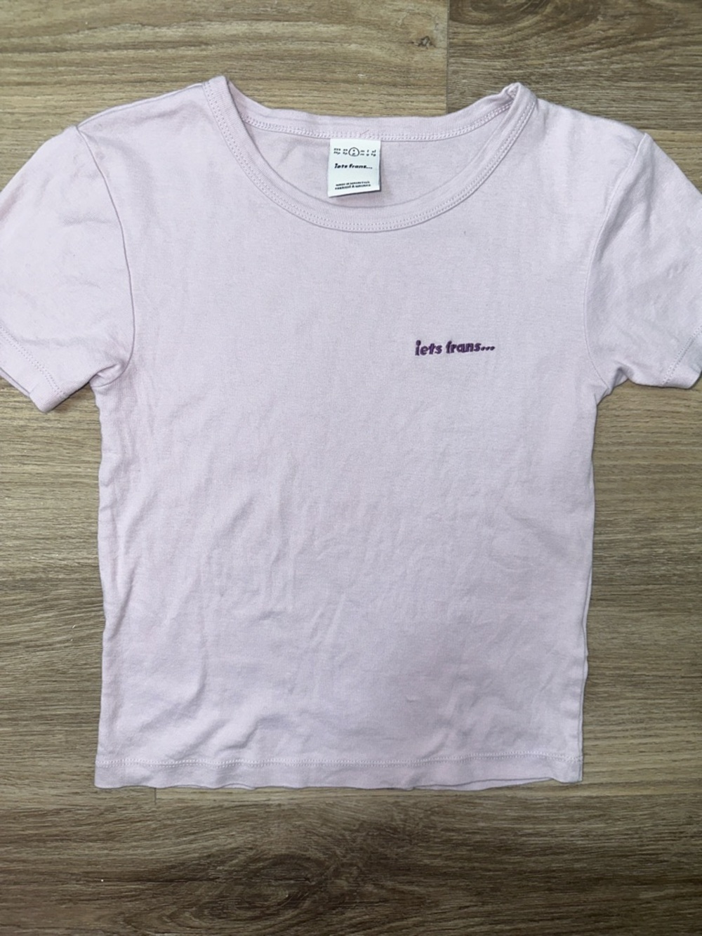 Iets Frans Light Purple Crop Top